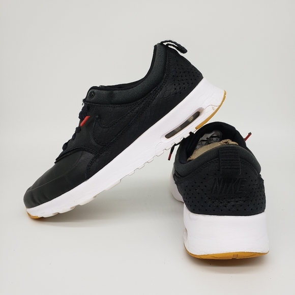 Nike Shoes - Nike Air Max Thea Premium Black Leather Women’s Sh
